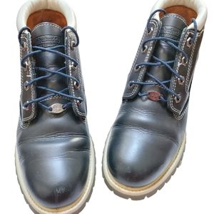 Timberland Leather Navy Blue Chukka Boots